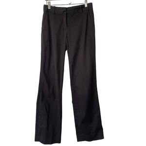 J. Crew Black Cotton Blend Cafe Trouser Pants • Business Casual • Size 0 🔴